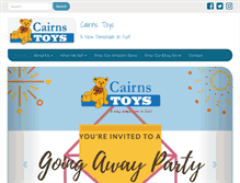 Tablet Screenshot of cairnstoys.com